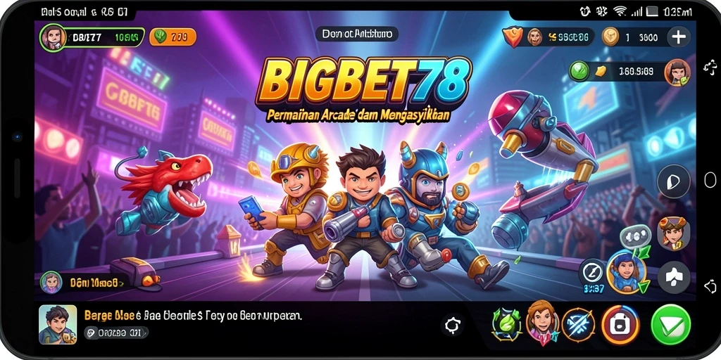 Screenshot gameplay BIGBET78 menampilkan aksi seru dalam permainan Arcade.