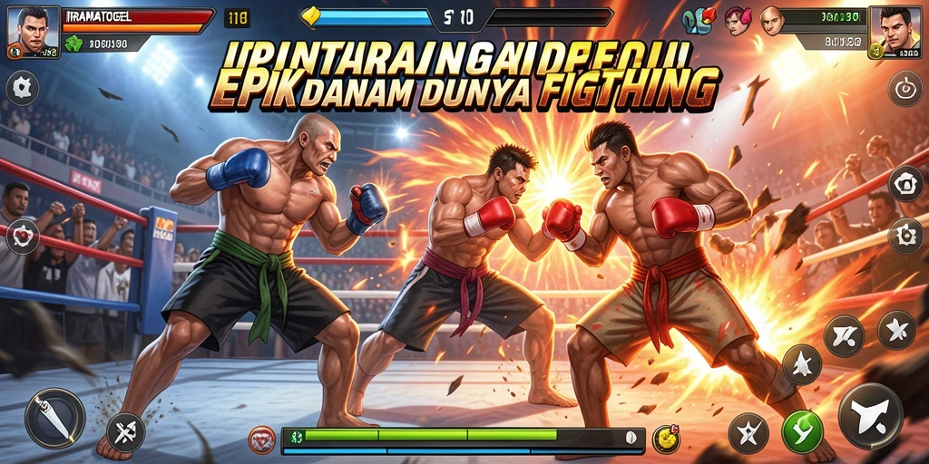 Tampilan action seru di IRAMATOGEL dengan karakter bertarung.