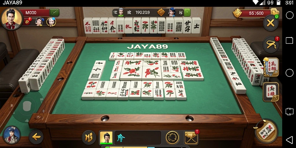 Tampilan gameplay Mahjong yang seru dan menantang di JAYA89.
