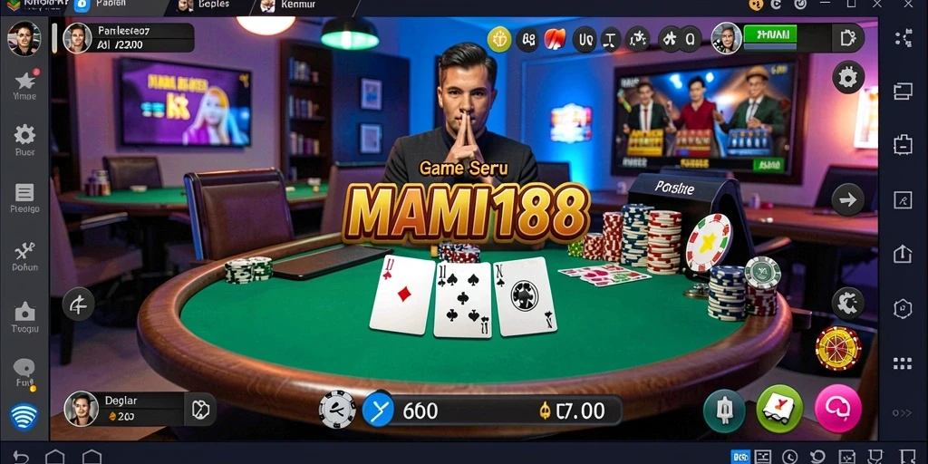 Tampilan gameplay Poker yang menarik di MAMI188.