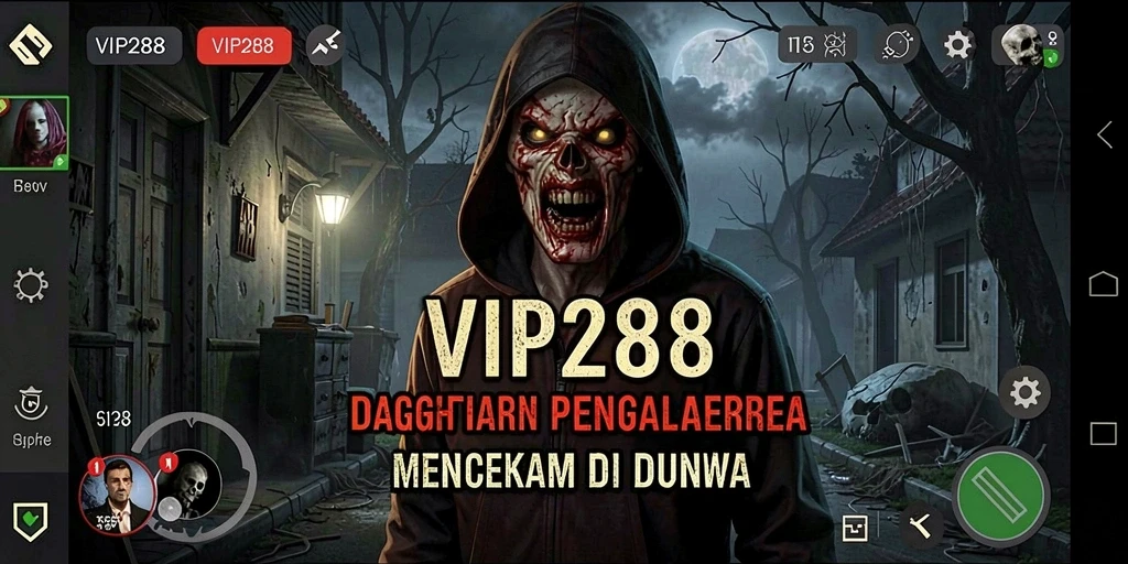 Tampilan gameplay <strong>VIP288</strong> yang menegangkan menampilkan suasana horor yang mendalam.