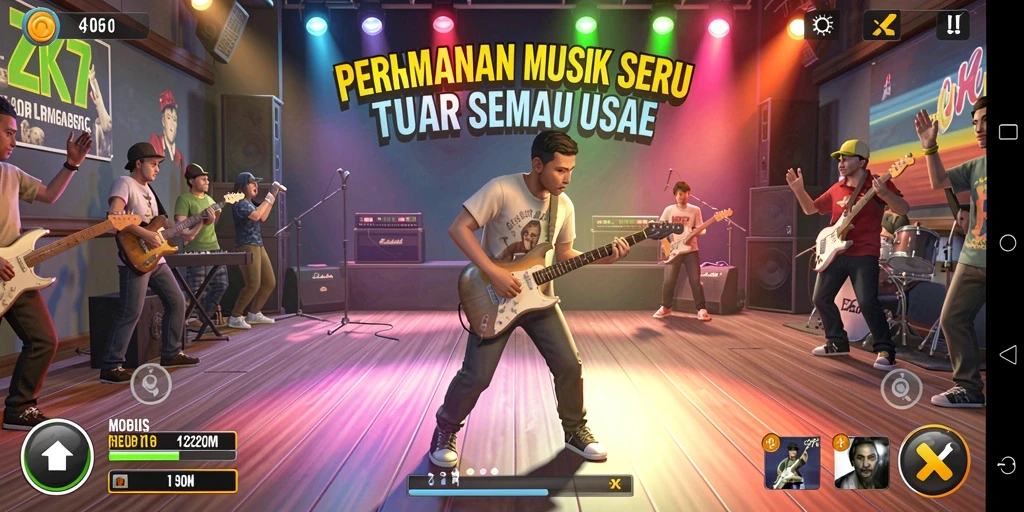 Tampilan gameplay ZK7 yang penuh warna dan interaktif.