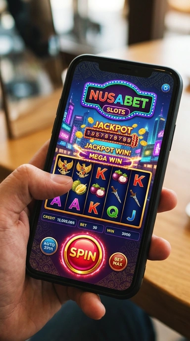 Screenshot proses unduh aplikasi di Nusabet yang cepat dan aman.